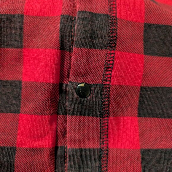 Kids Hatley little Blue House onesie union suit pajamas red plaid size 14 - Picture 8 of 14